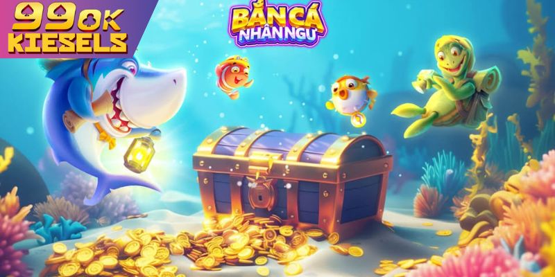 Bắn Cá Mỹ Nhân Ngư: 4 Chiến Thuật Săn Boss Nàng Tiên Cá 3D Kho vũ khí đa dạng với súng pháo, bom và lưới.