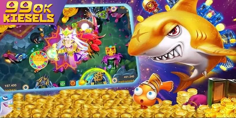 Bắn Cá Vàng: 4 Chiến Thuật Săn Boss Vàng & Jackpot Khủng Hệ thống sinh vật đa dạng và rực rỡ trong Bắn Cá Vàng.